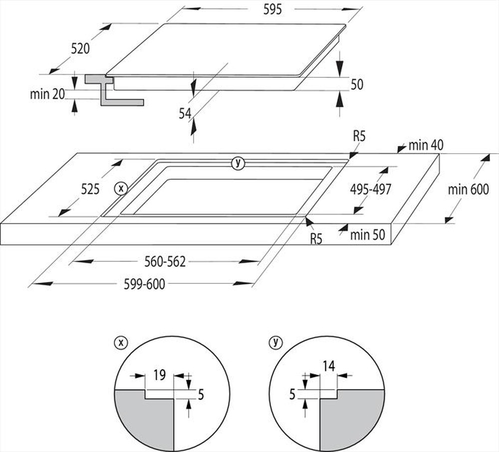 "HISENSE - Piano cottura induzione I6433C 59,5 cm"