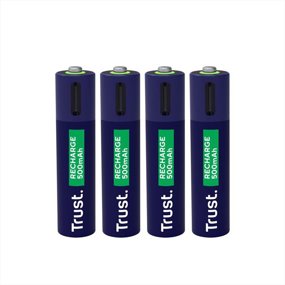 "TRUST - USB-C RECHARGEABLE BATTERIES 4P - AAA-Black"