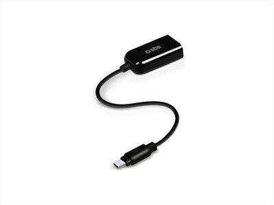 SBS - Adattatore USB per smartphone e Tablet-Nero