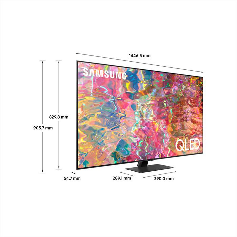 "SAMSUNG - Smart TV QLED 4K 65” QE65Q80B-Carbon Silver"