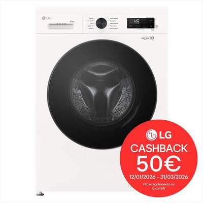 LG - Lavasciuga W4NX1095NWB 6 MOTION 9/5KG Classe A-Essence White