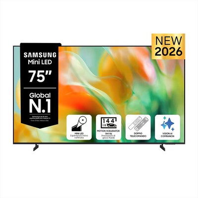 SAMSUNG - Smart TV Mini LED 4K AI 75" UE75M80HAUXZT-Titan Black