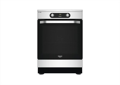 HOTPOINT ARISTON - Cucina elettrica a induzione HS68IQ8CHX/E Classe A-Nero e acciaio