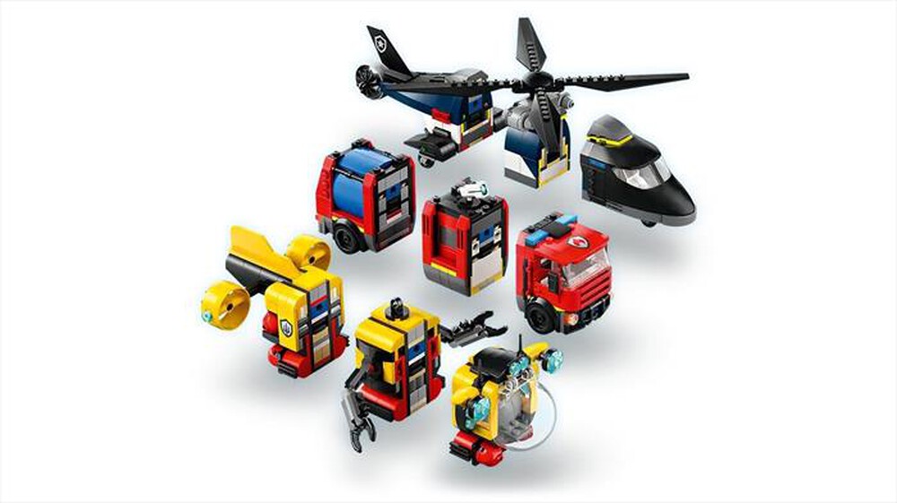 Immagine del prodotto LEGO - CITY Elicottero, autopompa e sottomarino - 60642-Multicolore