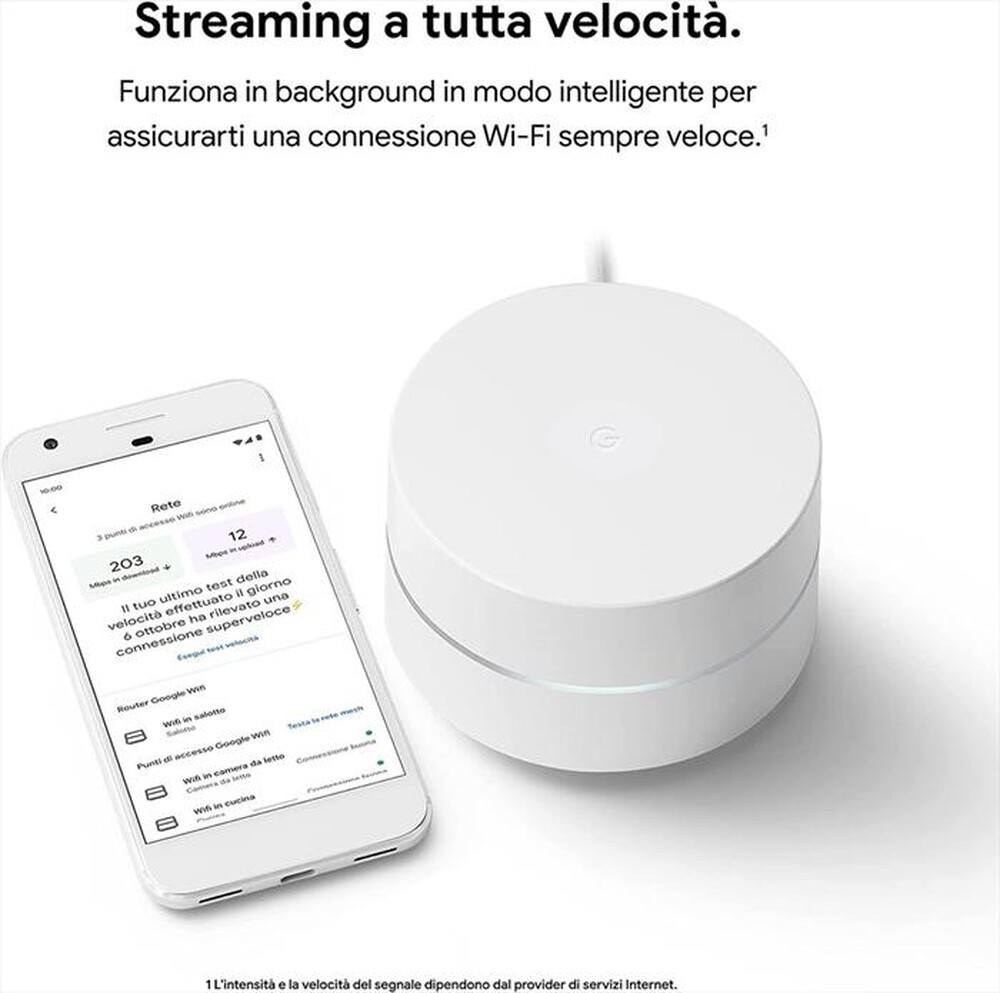 "GOOGLE - GOOGLE WIFI (CONFEZIONE DA 3)-White"