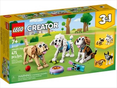 LEGO - CREATOR 3IN1 Adorabili cagnolini - 31137-Multicolore