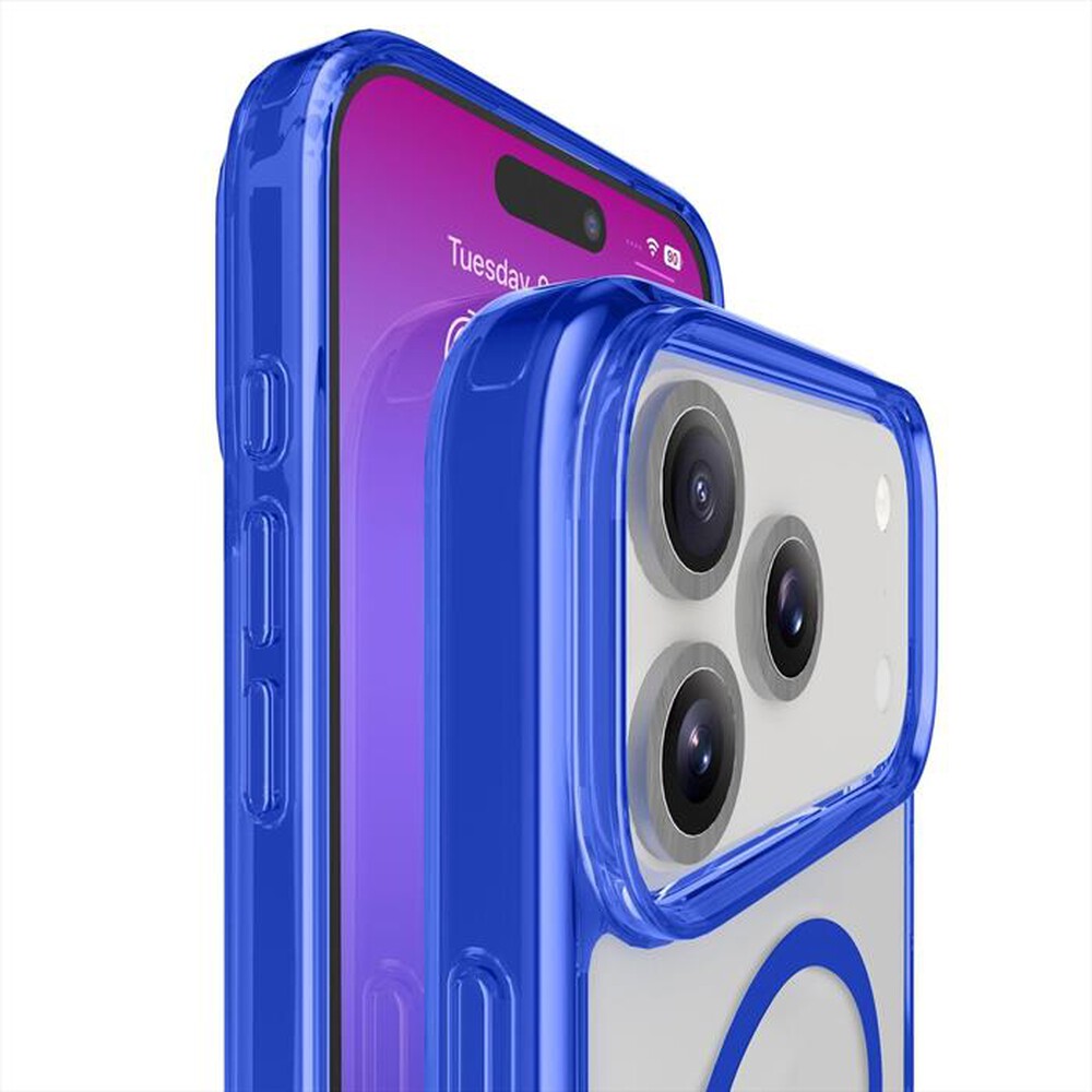 Immagine del prodotto CELLULARLINE - Custodia ICONIC MAG per IPHONE 17 PRO-Blu, Trasparente