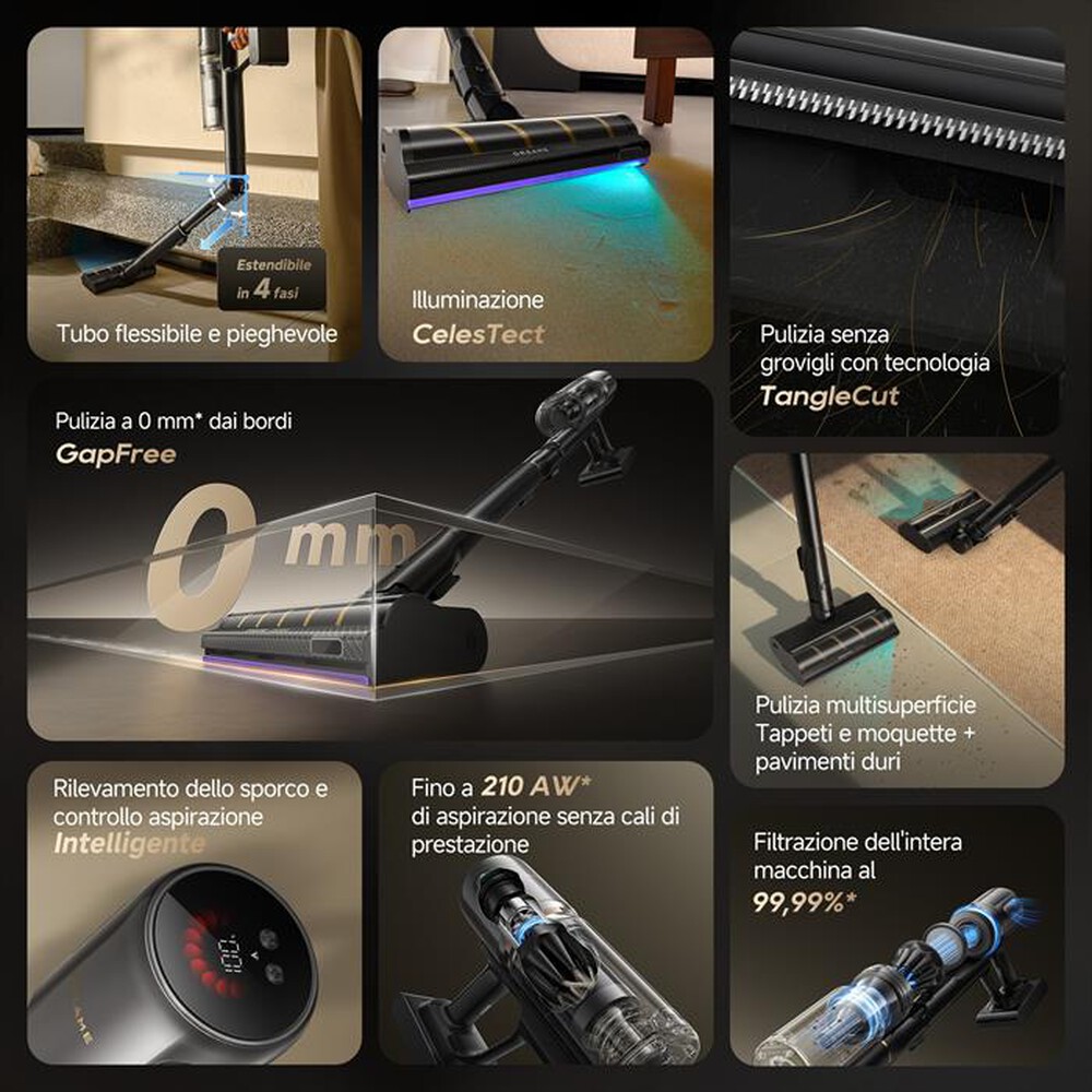 Immagine del prodotto DREAME - Scopa ricaricabile V20VIM PRO-Nero / Oro