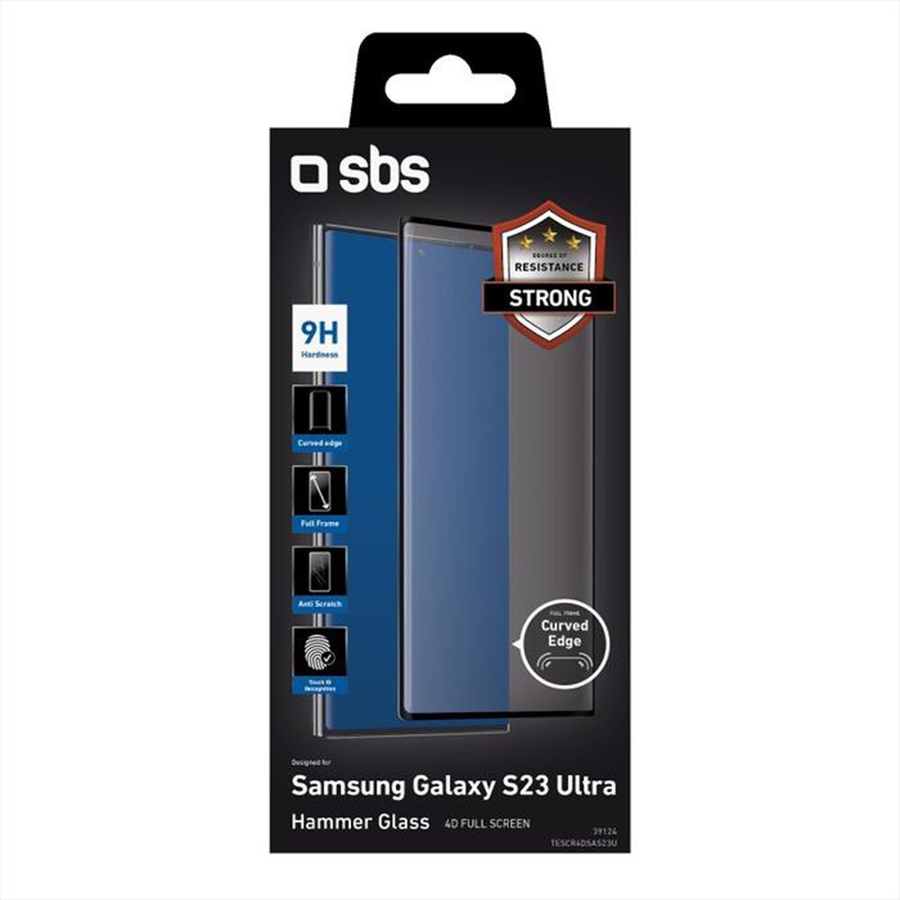 "SBS - Screen protector TESCR4DSAS23U Samsung S23 Ultra-Nero"