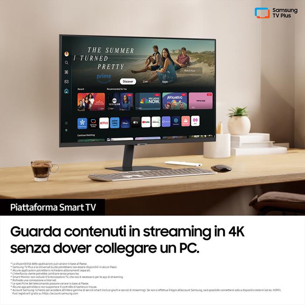 "SAMSUNG - SMART Monitor LED M7 M70D DA 32'' UHD FLAT"