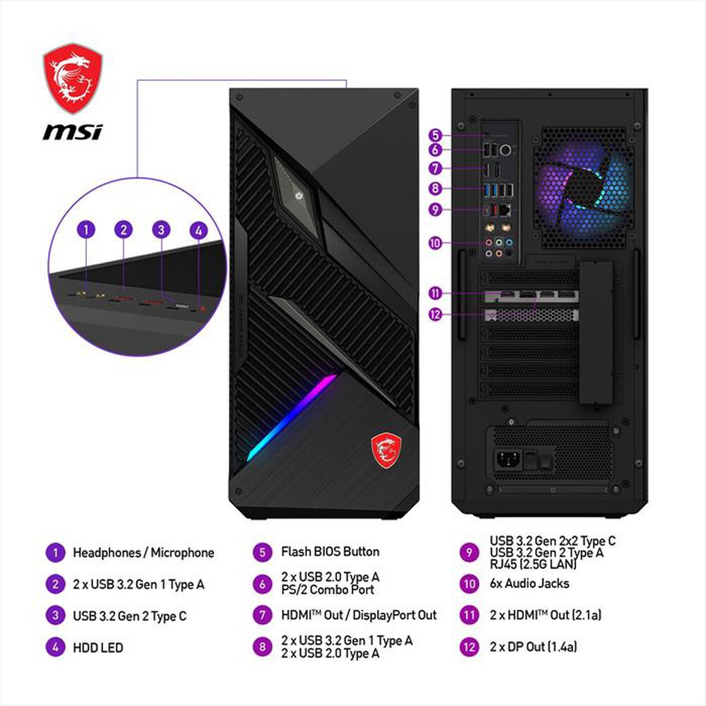 "MSI - MPG INFINITE X2 14NUG7-471IT-Nero"