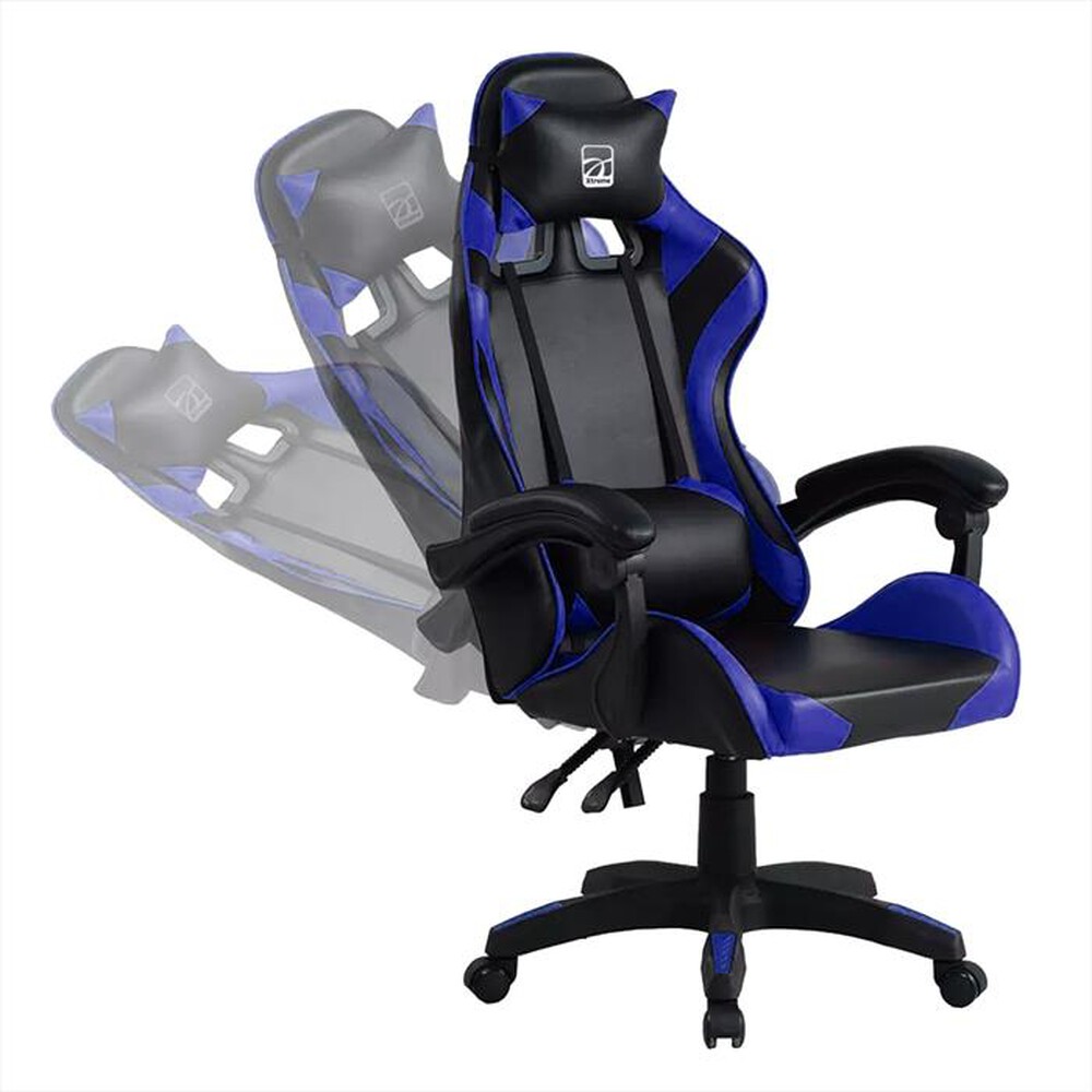 "XTREME - Sedia gaming FENDER-NERO/BLU"