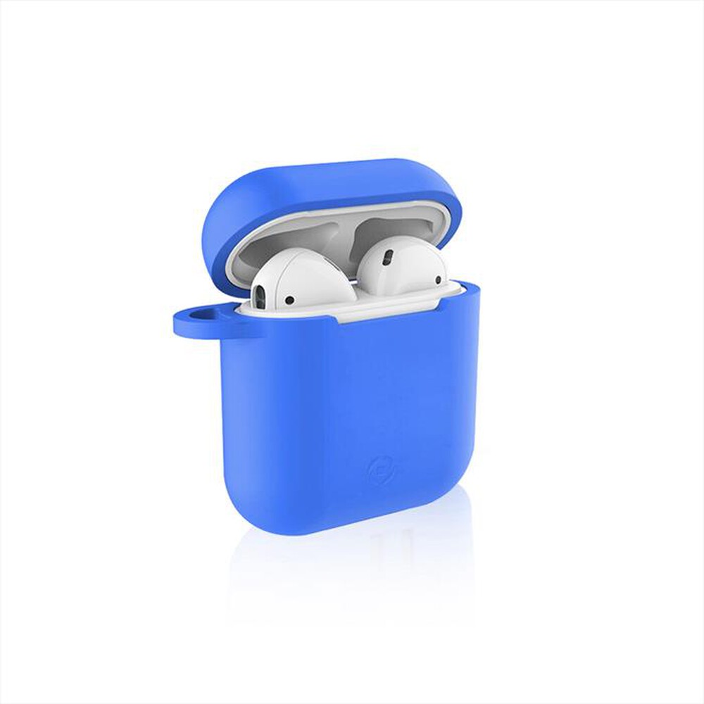 "CELLY - CUSTODIA PER CHARGING BOX DELLE AIRPODS-Blu/Silicone"