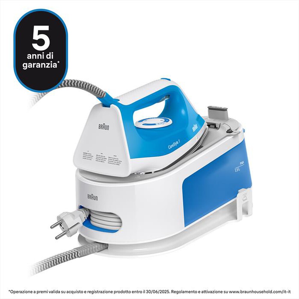 "BRAUN - Sistema stirante CARESTYLE 1 IS1012BL-Bianco/Blu"