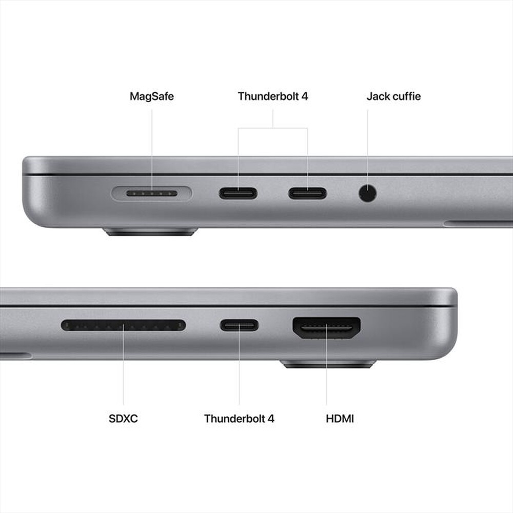 "APPLE - MacBook Pro 14\" M2 Pro core: 10 CPU 16 GPU 512GB-Grigio Siderale"