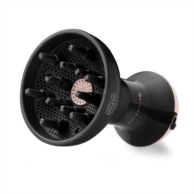 BELLISSIMA IMETEC - DIFFUSORE AD ARIA CALDA DIFFON ION CERAMIC-Matt Black, Pink Rose