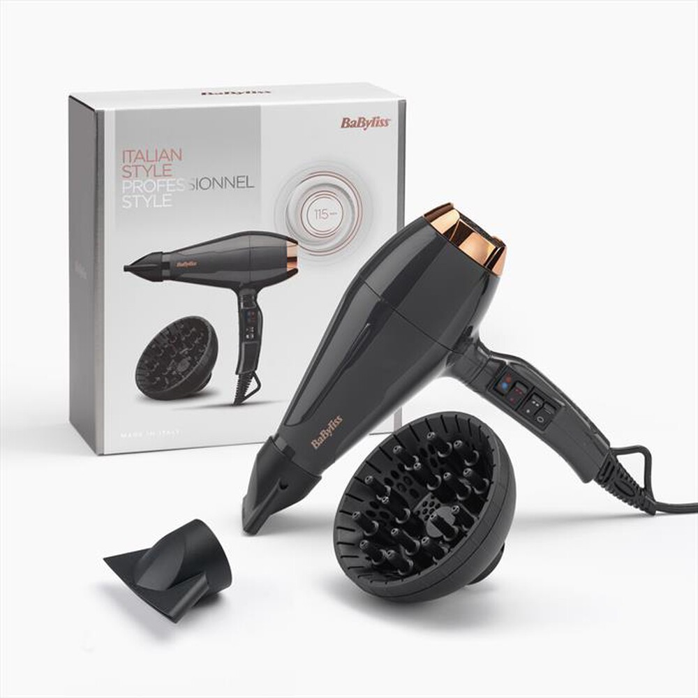 "BABYLISS - Asciugacapelli 6719DE-GRIGIO/BRONZO"