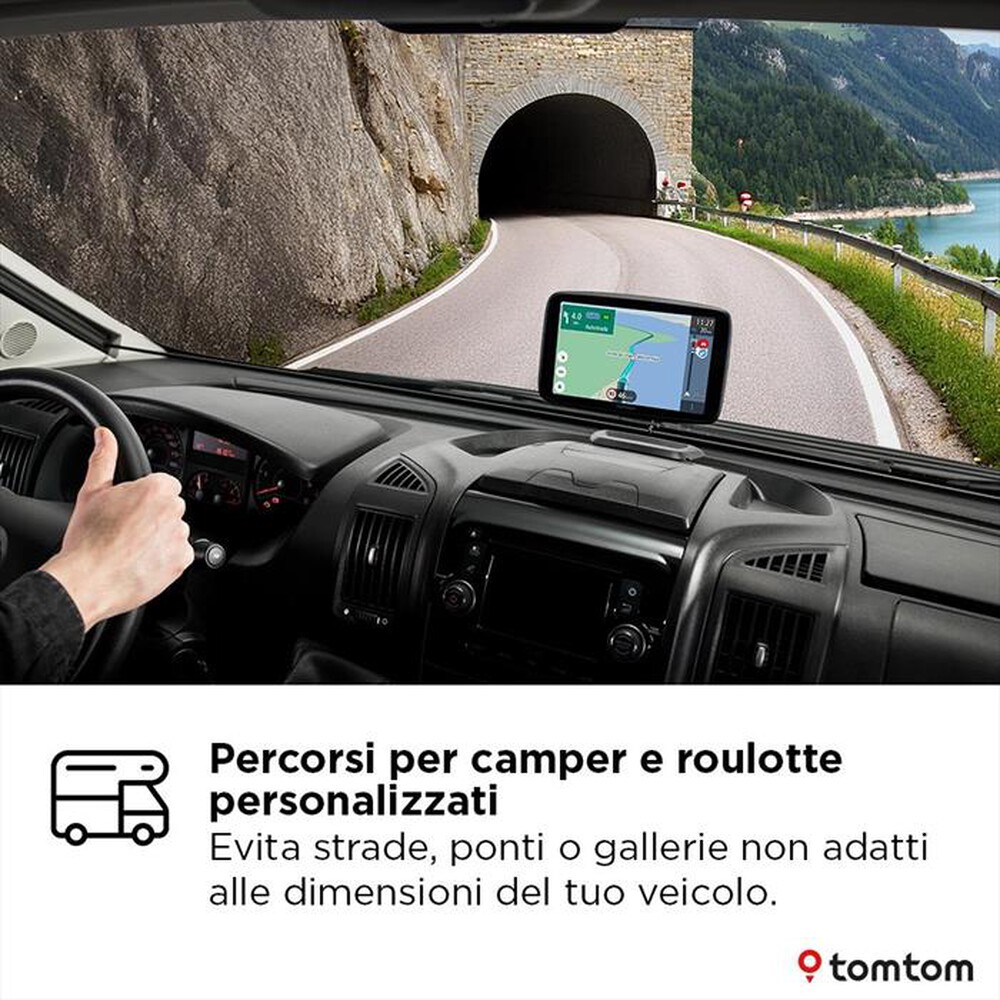 "TOM TOM - GO CAMPER TOUR 2A GENERAZIONE-Nero"