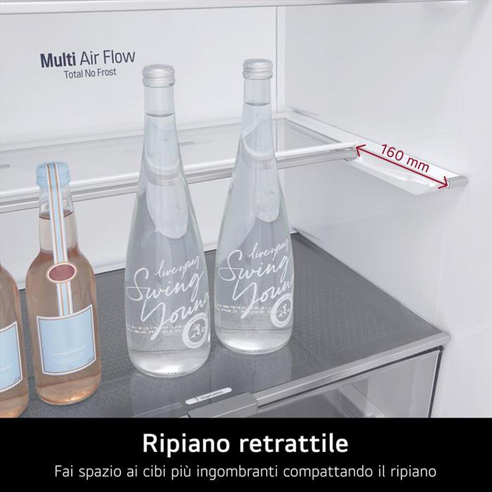 "LG - Frigorifero 4 porte GMG960MBJE Classe E 638L-Argento"