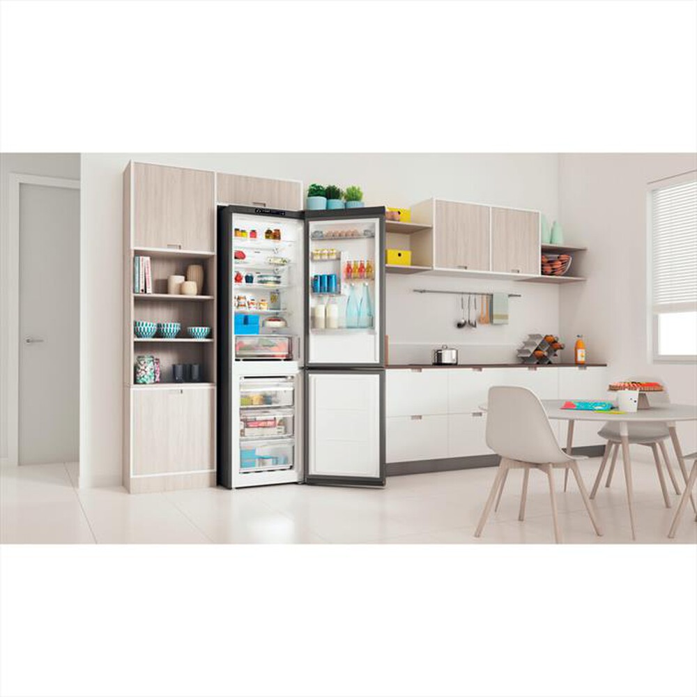 "INDESIT - Frigorifero combinato PUSH&GO INFC9 TA23X Classe D-Argento"