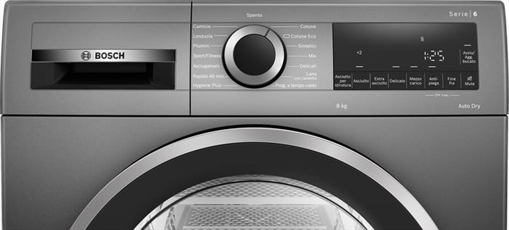 "BOSCH - Asciugatrice WQG233DRIT 8 Kg Classe A+++-GRIGIA ANTRACITE"