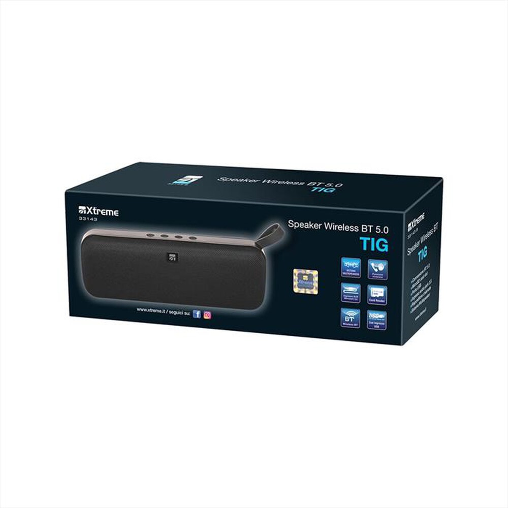 "XTREME - SPEAKER WIRELESS BT 5.0 TIG-Nero"