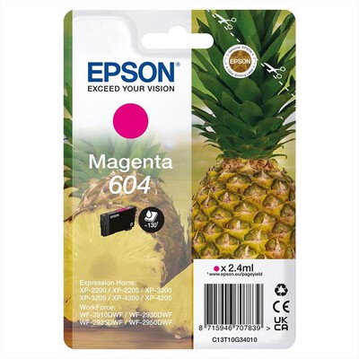 EPSON - Cartuccia INK SERIE ANANAS MAGENTA 604 STD-MAGENTA