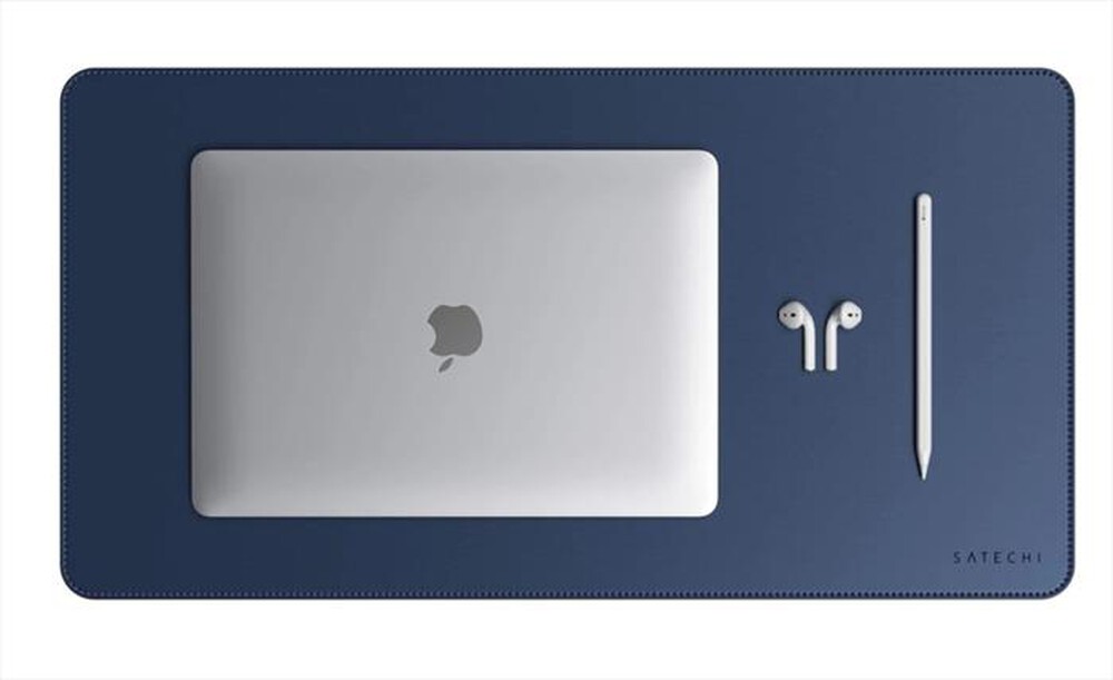 "SATECHI - DESKMATE - SOTTOMANO IN ECOPELLE-BLU"