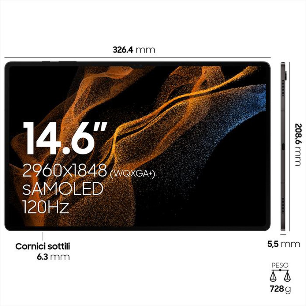 "SAMSUNG - GALAXY TAB S8 ULTRA 5G 256GB-Graphite"