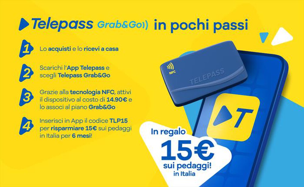 Immagine del prodotto TELEPASS - Grab&Go NFC