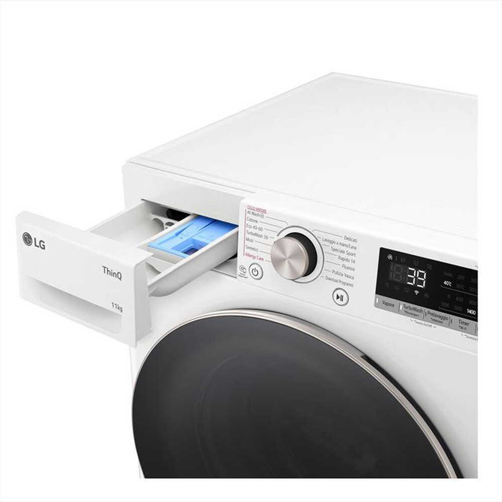 "LG - Lavatrice AI DD R7 F4R7011TSWG 11kg Classe A-Bianca"