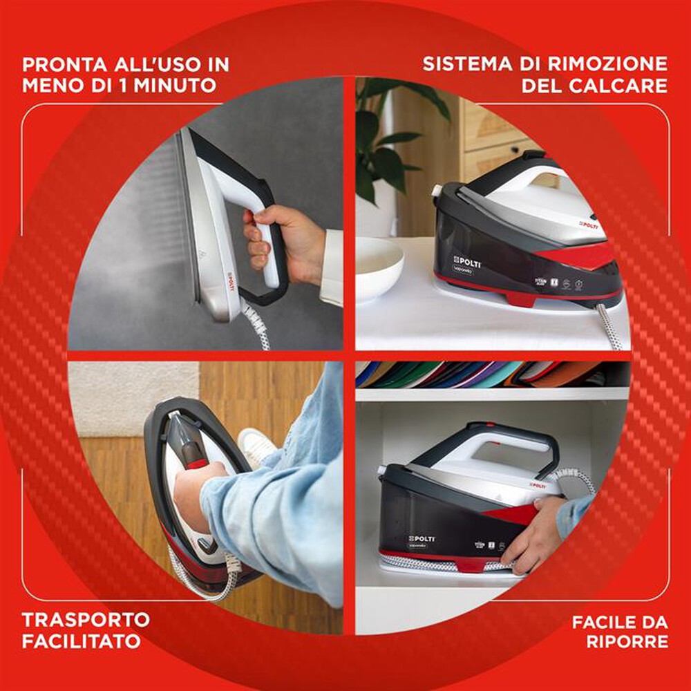 Immagine del prodotto POLTI - Sistema stirante VAPORELLA GLIDE VG40.20-Bianco-Grigio-Rosso