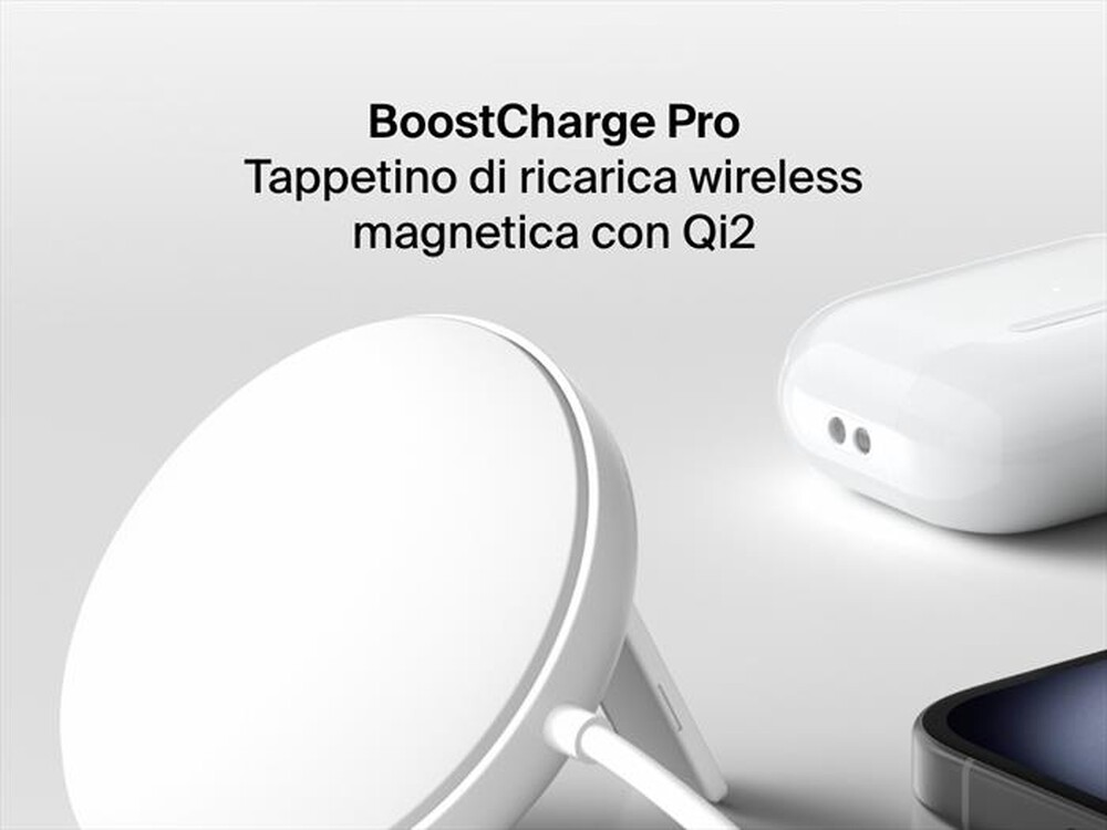 Immagine del prodotto BELKIN - TAPPETINO DI RICARICA WIRELESS MAGNETICA QI2 15W-Bianco