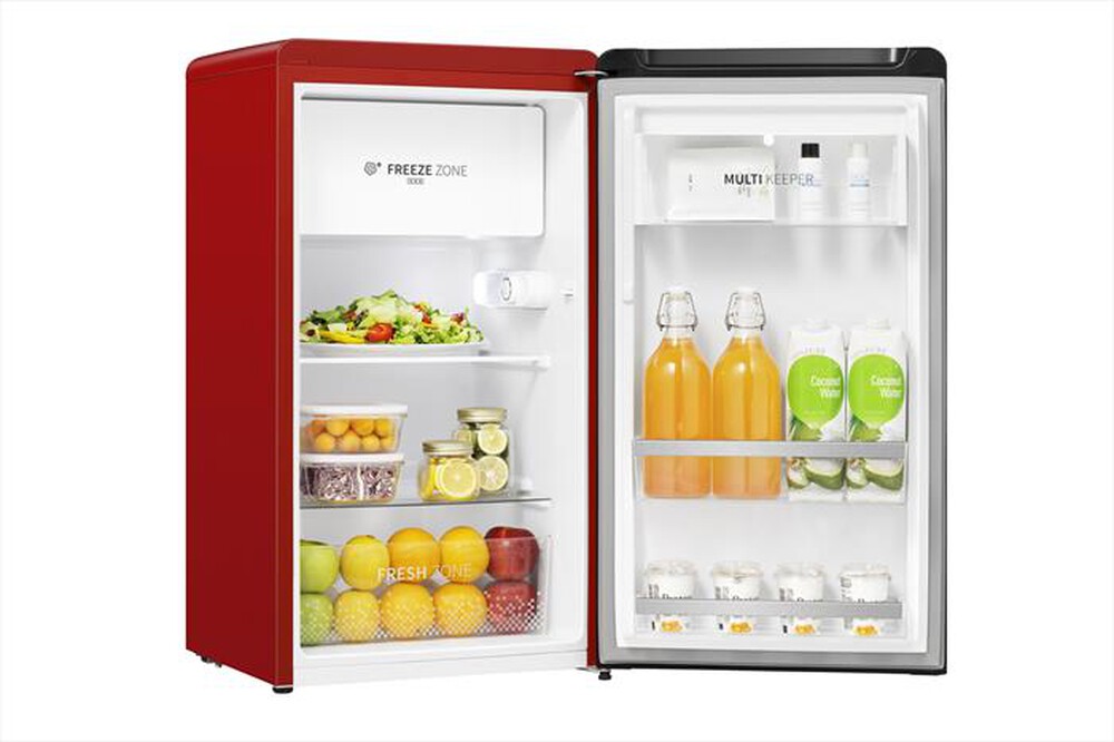 "HISENSE - Frigorifero 1 porta RR106D4CRF Classe F 82 lt-Rosso"