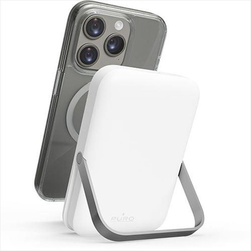 "PURO - Batteria esterna 5000mAh MagSafe PUFCBB50P3MAGWHI-Bianco"