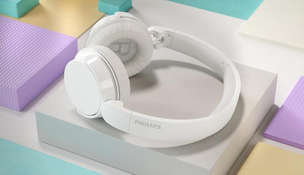 "PHILIPS - Cuffie a padiglione chiuso TAH4209WT/00-White"