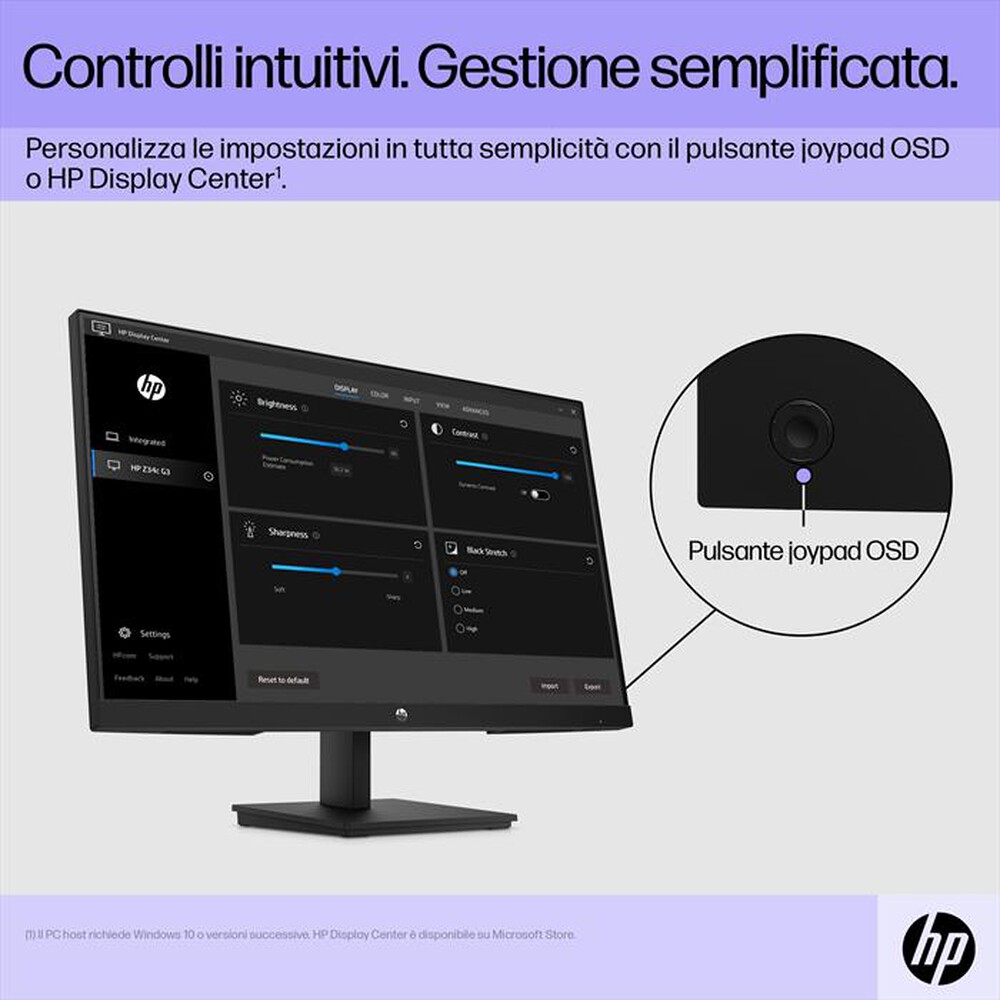 "HP - Monitor WLED FHD V24I G5-Nero"