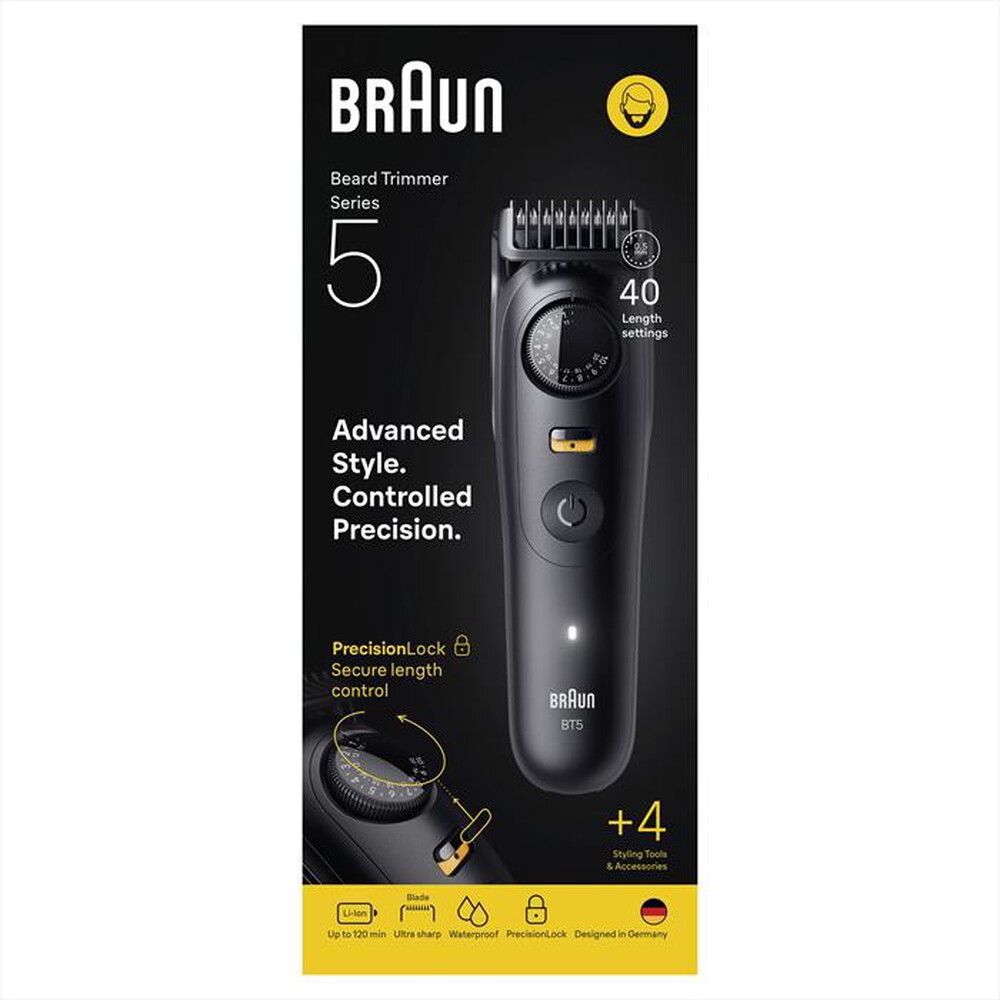 "BRAUN - Regolabarba BT 5520-NERO"