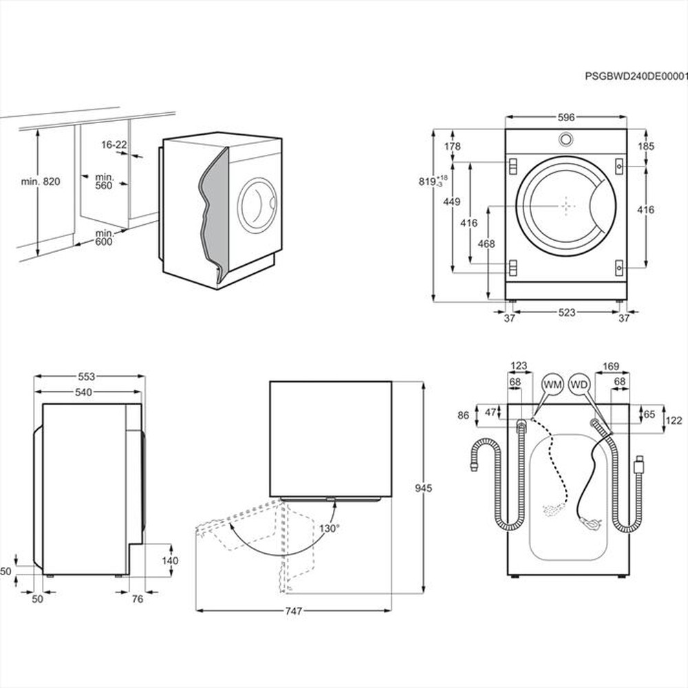 Immagine del prodotto ELECTROLUX - Lavatrice EW7FB74BI 7Kg Classe B-Bianco
