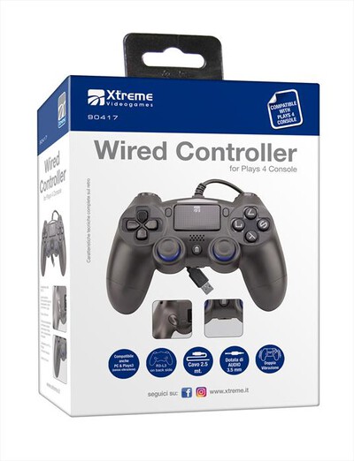 XTREME - WIRED CONTROLLER-NERO