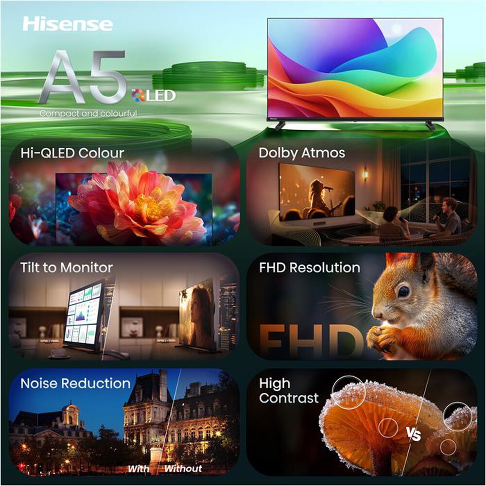 Immagine del prodotto HISENSE - Smart TV QLED FHD 40" 40A59S-NERO