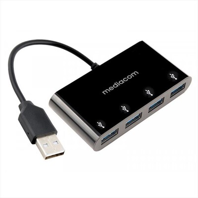 MEDIACOM - HUB USB 3.0 – 4 porte