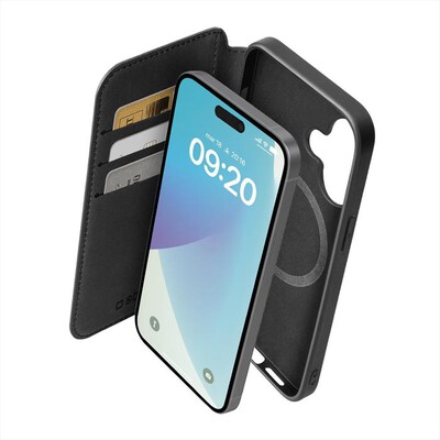 SBS - Wallet Magsafe iPhone 16 Plus TEBKMAGSFIP1667K-Nera