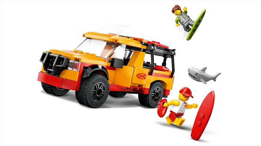 "LEGO - CITY Fuoristrada di soccorso del bagnino - 60453-Multicolore"