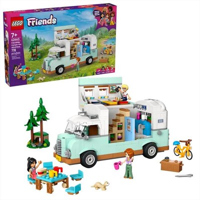 LEGO - FRIENDS Avventura sul camper dell’amicizia - 42663-Multicolore