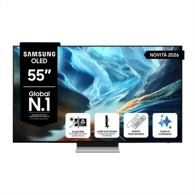 SAMSUNG - Smart TV OLED 4K Vision AI 55" QE55S90HAEXZT-Graphite Black
