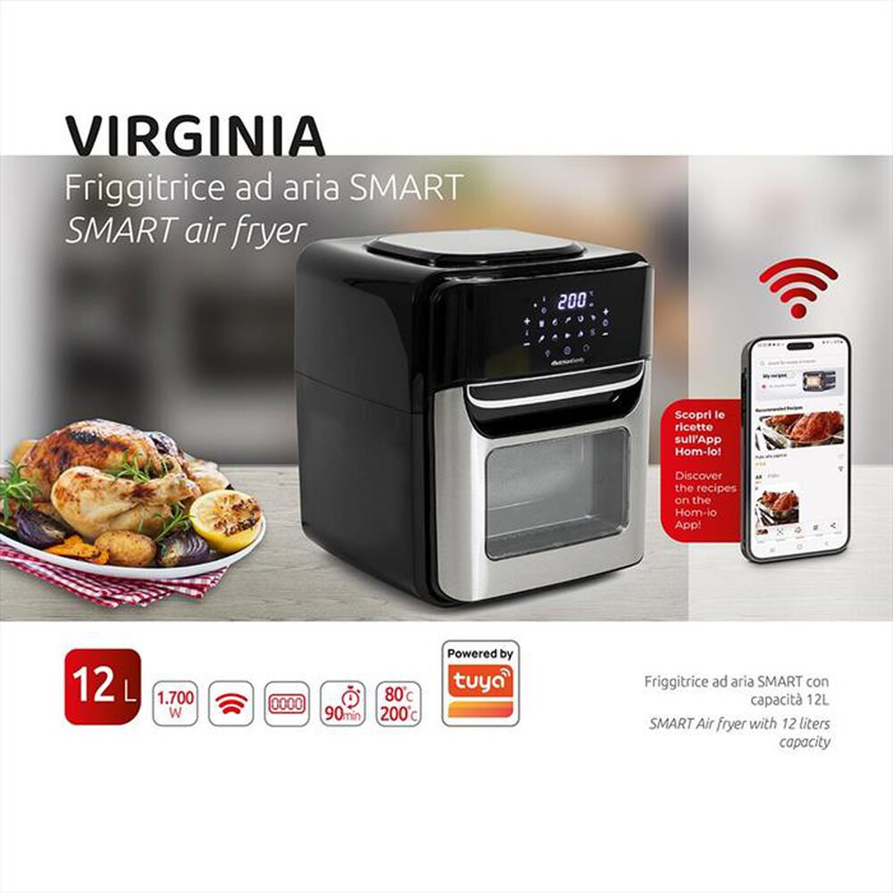 Immagine del prodotto MELCHIONI FAMILY - Friggitrice ad aria VIRGINIA-nero