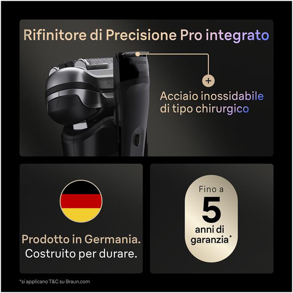 Immagine del prodotto BRAUN - Rasoio SHAVER 9600S-NERO