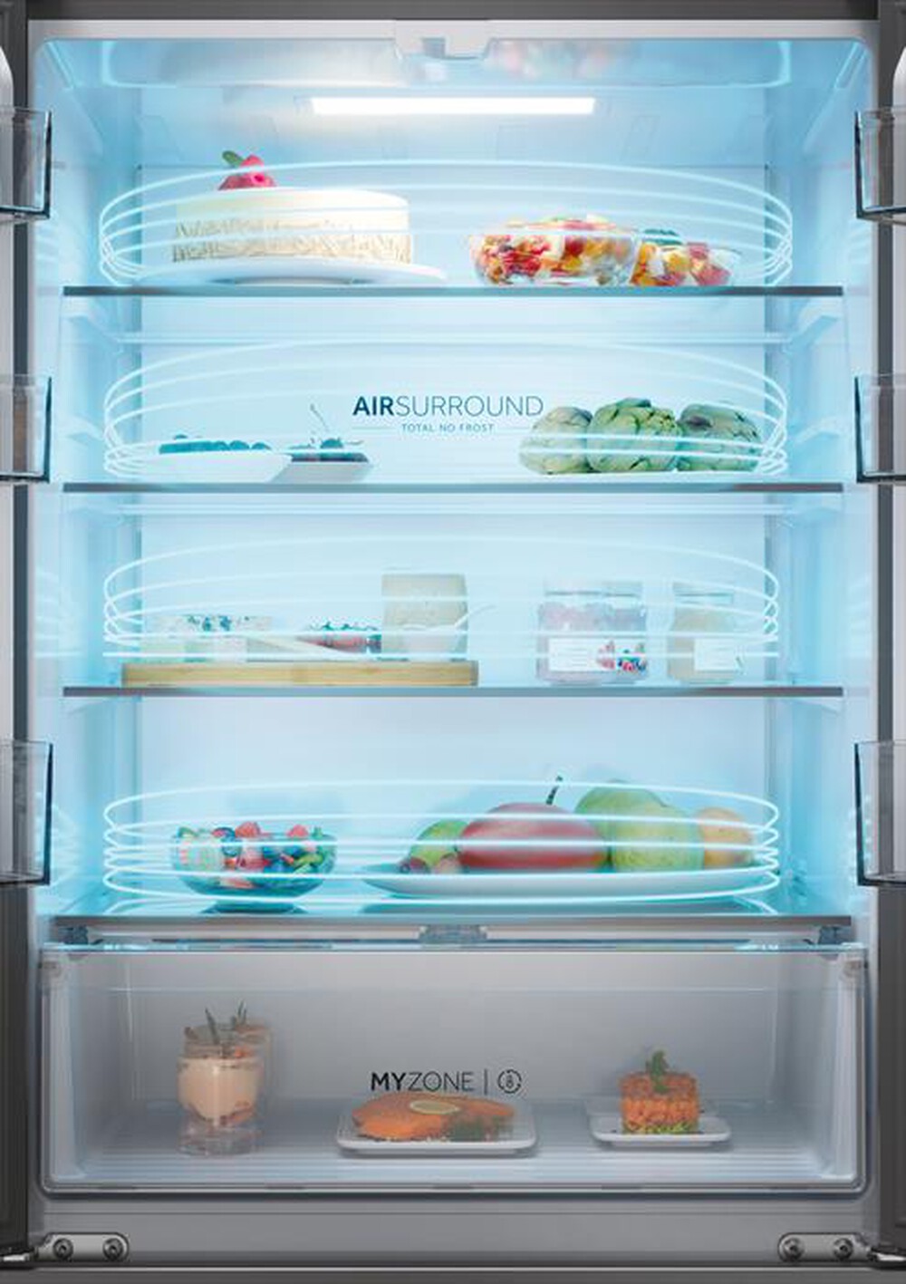 Immagine del prodotto HAIER - Frigorifero combinato HFR3718DNMD Classe D 402lt-Antracite