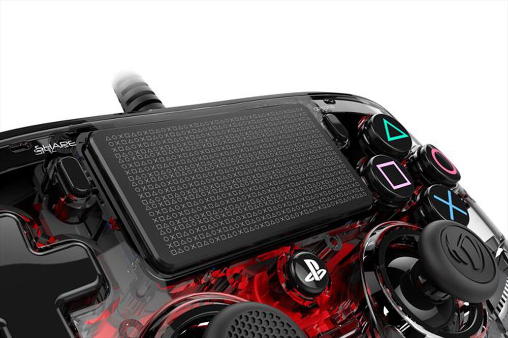 "NACON - NACON PS4 LIGHT PAD RED-TRASPARENTE ROSSO"